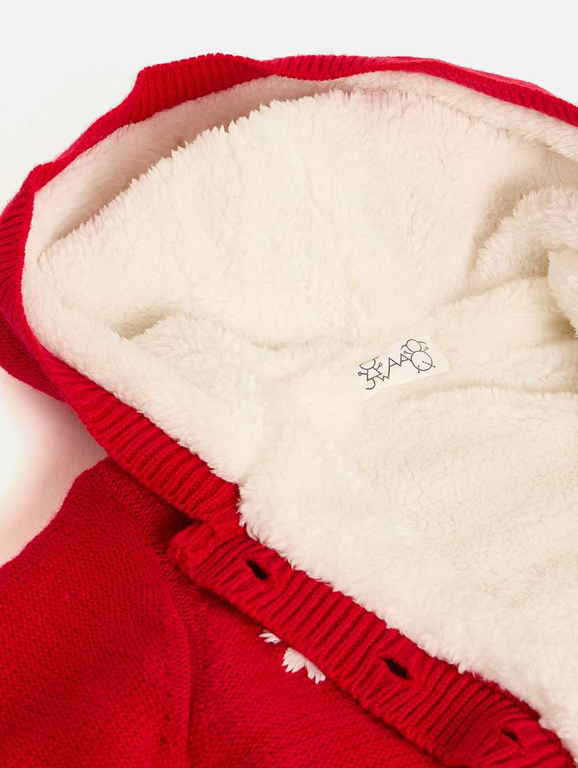 boys hooded self-designed sweater - 21507411 - Standard Image - 4
