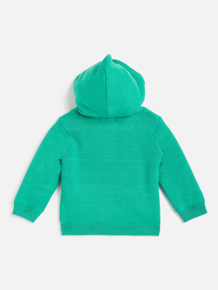 boys hooded self-designed sweater - 21507414 - Standard Image - 1