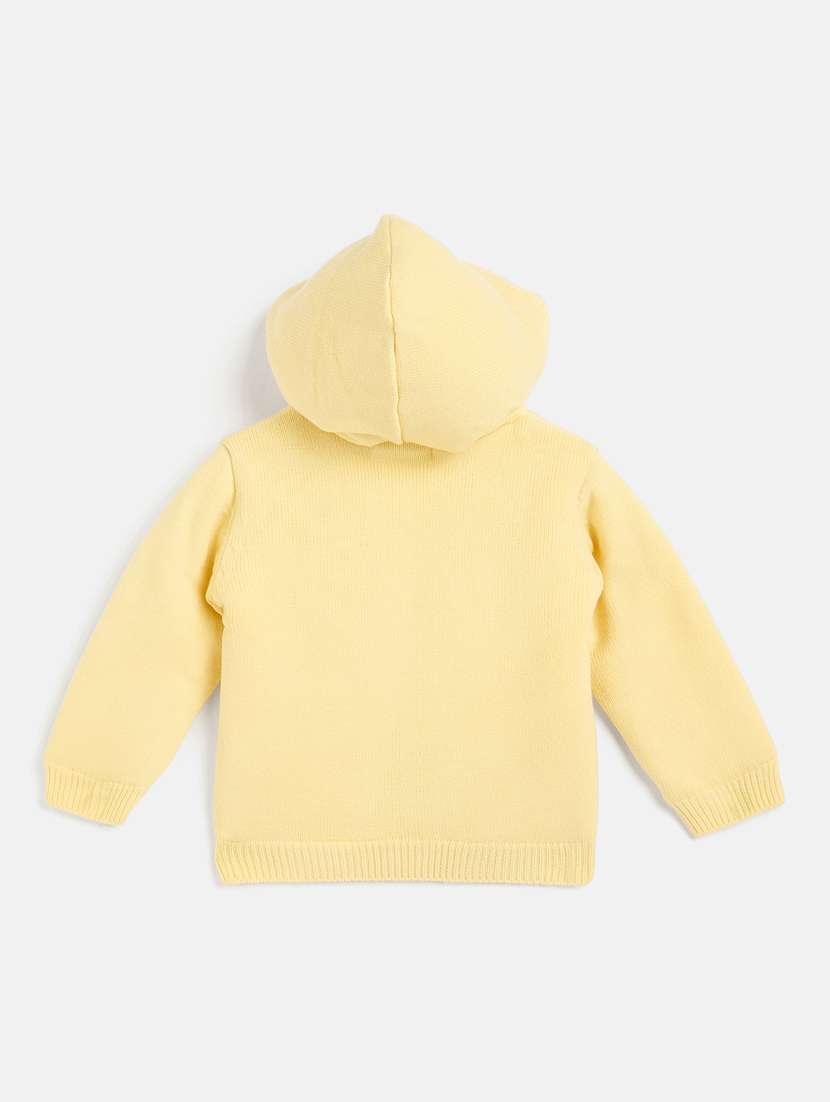 girls yellow printed sweater - 21507415 -  Standard Image - 1