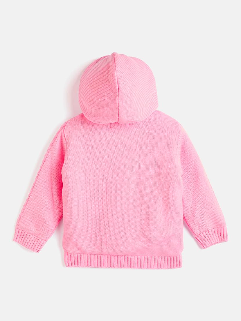 girls pink cotton sweater - 21507428 -  Standard Image - 1