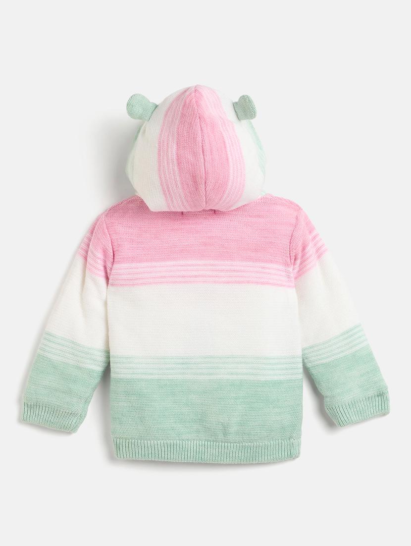 girls green cotton sweater - 21507471 - Standard Image - 1