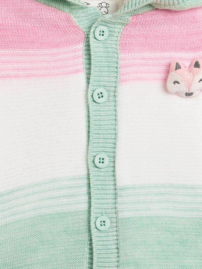 girls green cotton sweater - 21507471 - Standard Image - 4