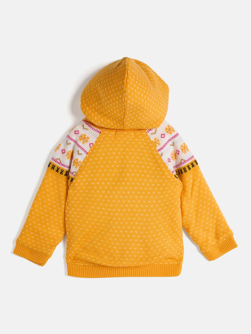 boys hooded self-designed sweater - 21507475 - Standard Image - 1