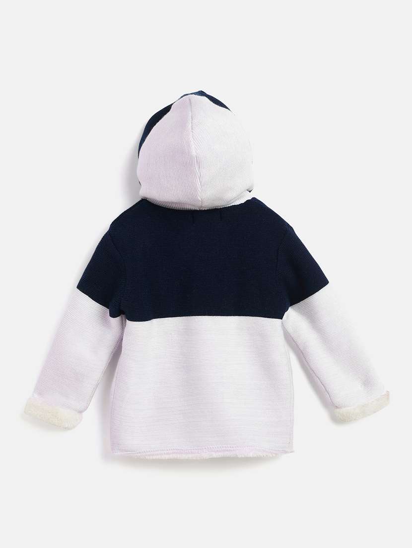 boys hooded self-designed sweater - 21507480 - Standard Image - 1