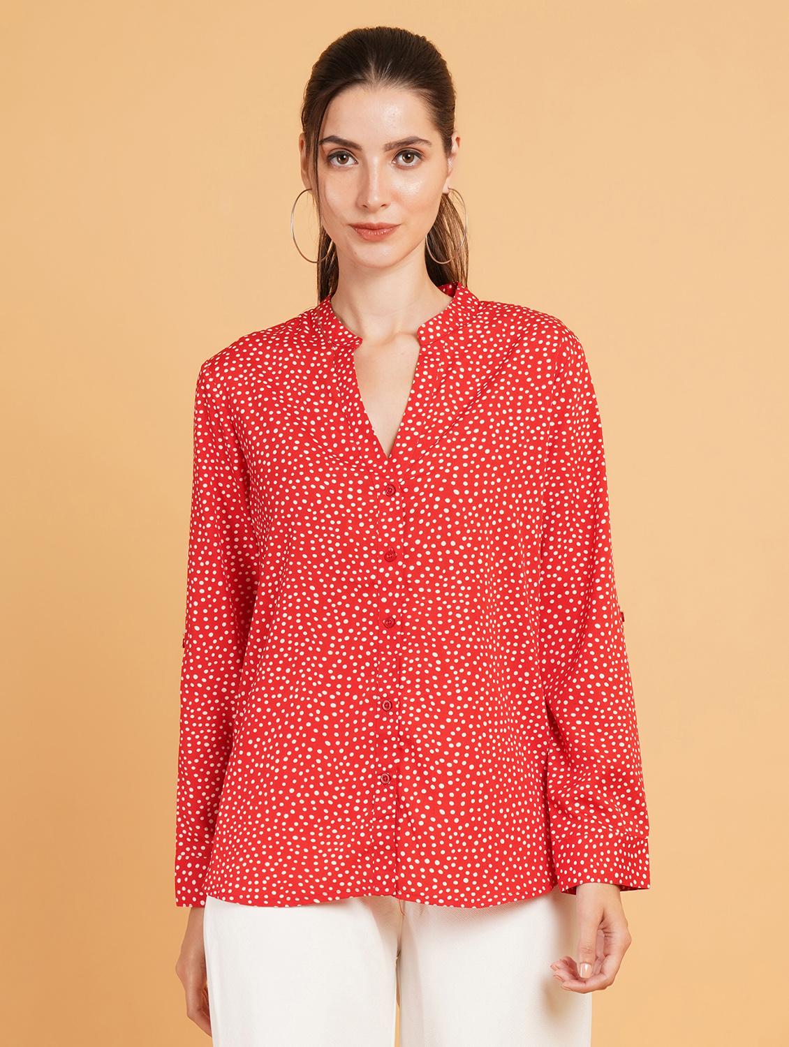 women printed long sleeves regular shirt - 21507497 - Zoom Image - 0