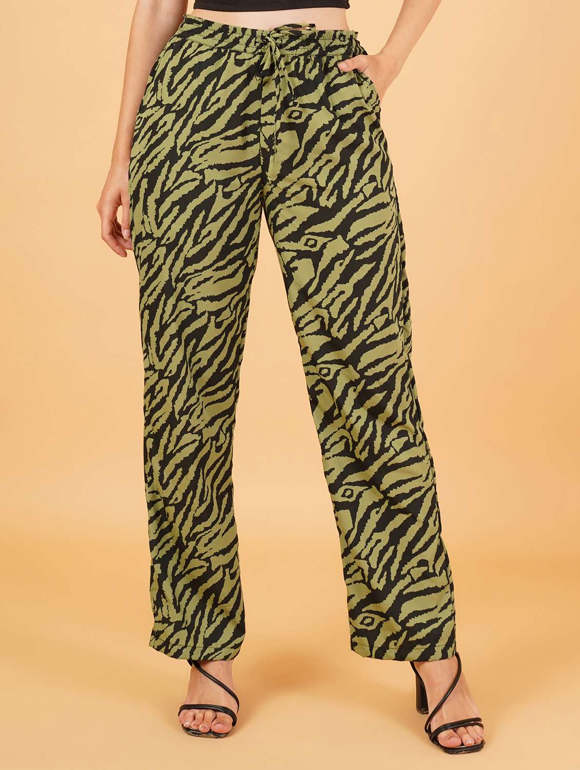 women black georgette palazzo