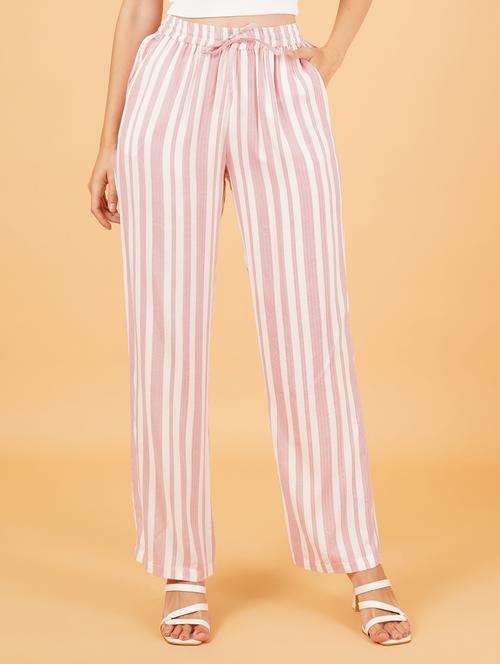 women white viscose palazzo - 21507620 -  Standard Image - 0