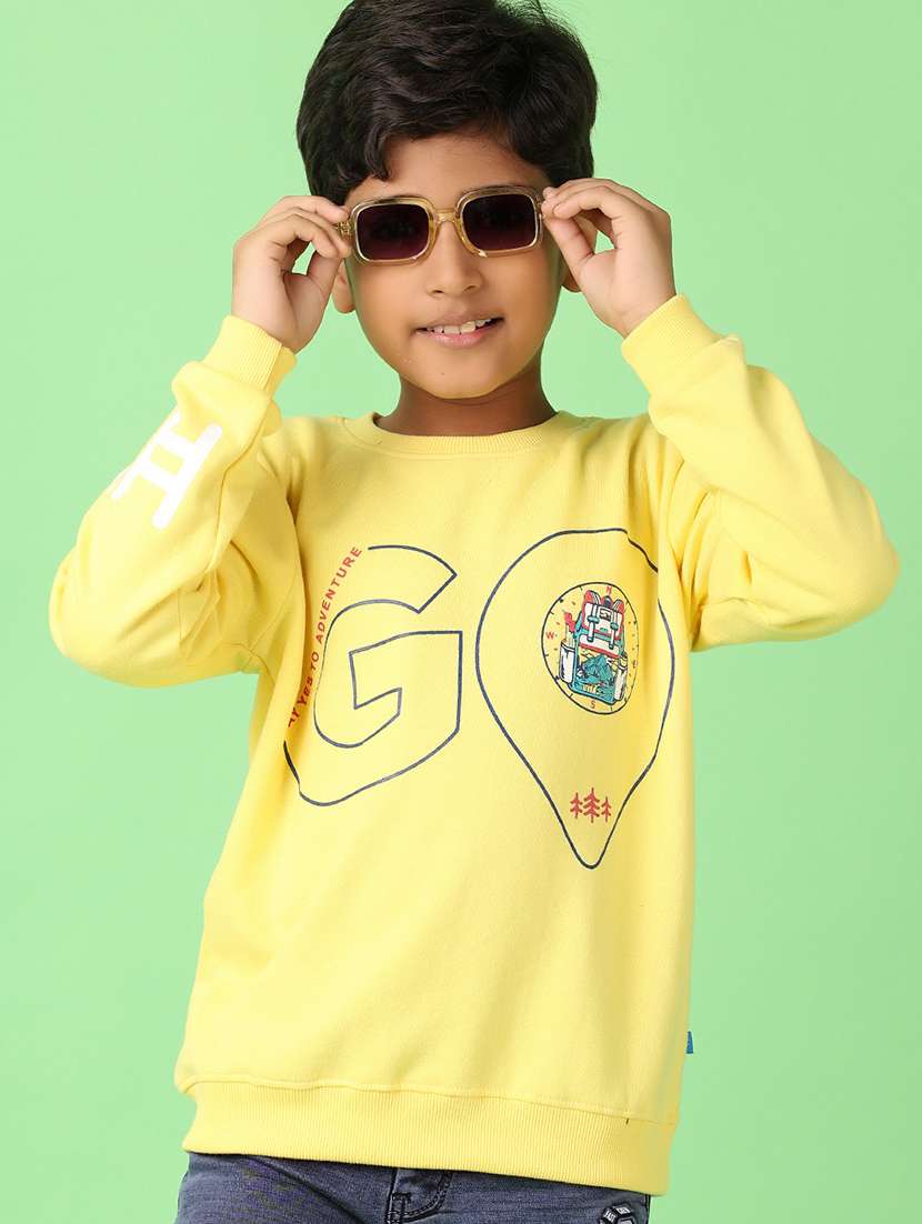 Boys Front Print Long Sleeve Sweatshirt - 21507659 -  Standard Image - 1