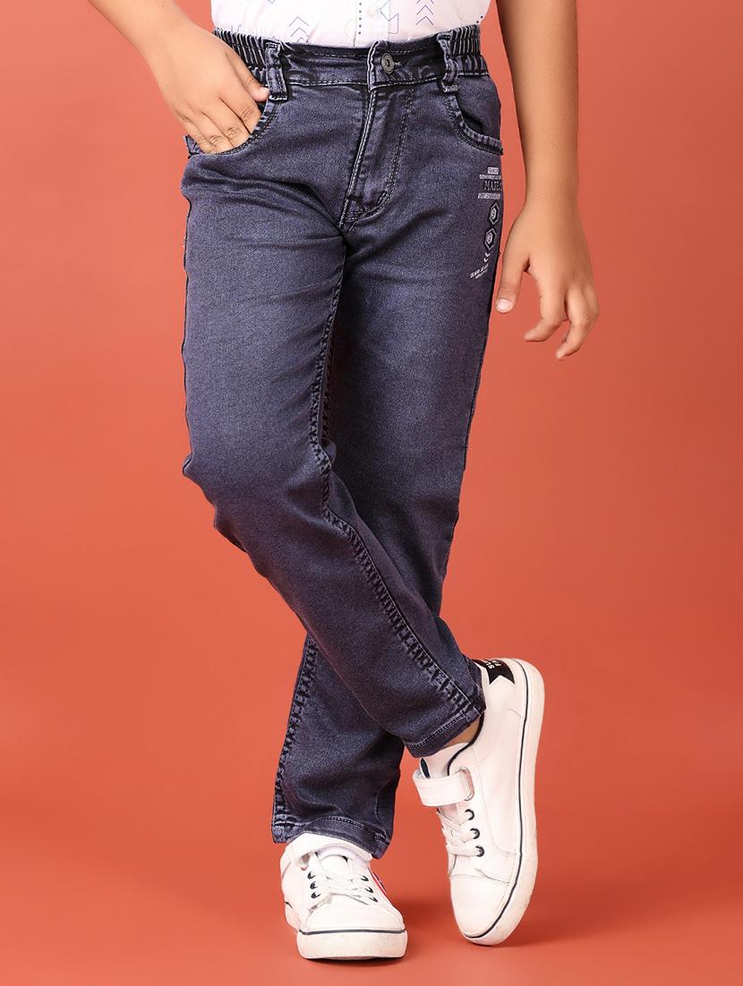 boys blue solid jean - 21507682 - Standard Image - 1