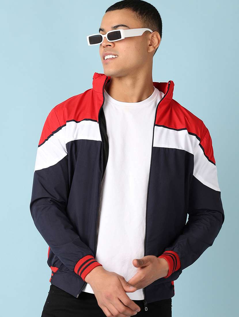 men color block bomber jacket - 21507697 -  Standard Image - 1