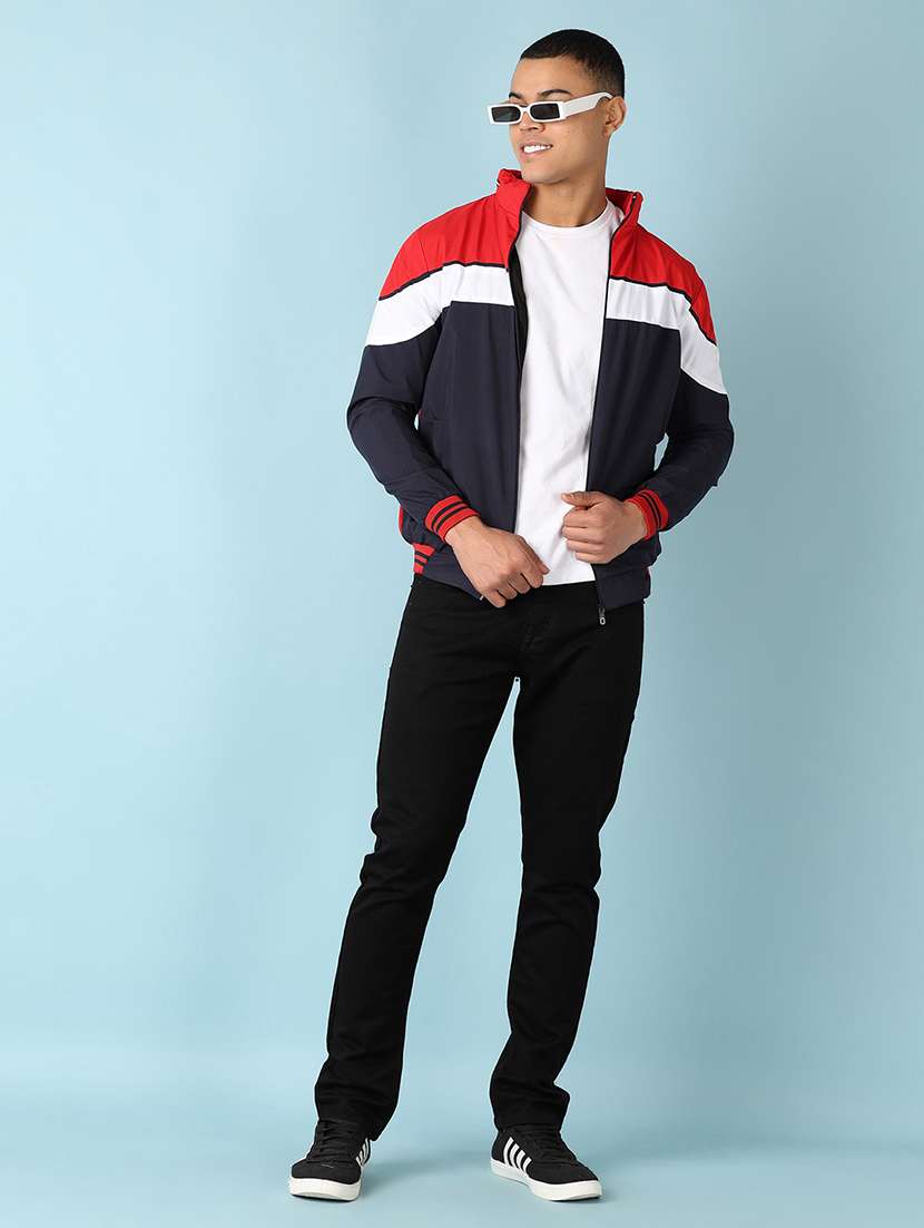 men color block bomber jacket - 21507697 -  Standard Image - 4