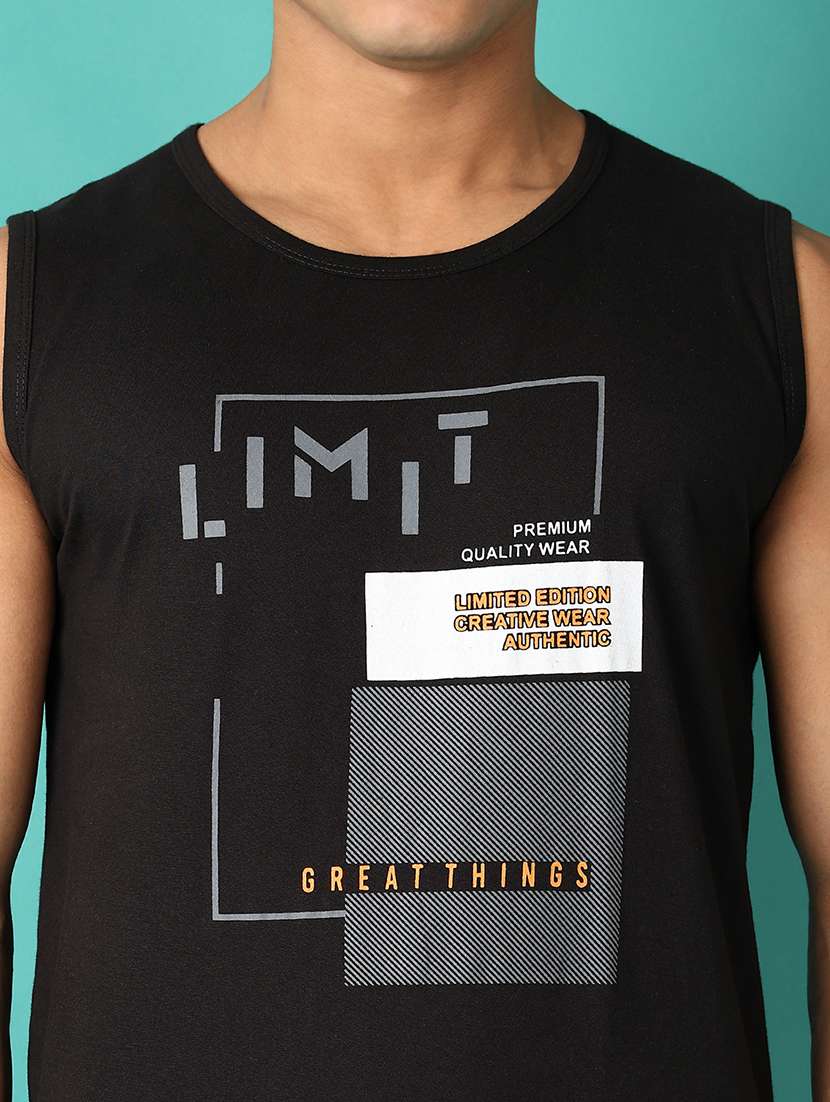 men round neck front print t-shirt - 21507755 -  Standard Image - 4