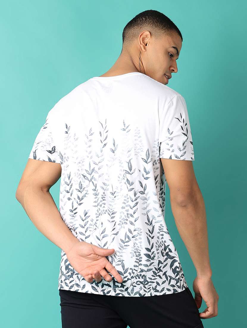 men round neck printed t-shirt - 21507759 - Standard Image - 1