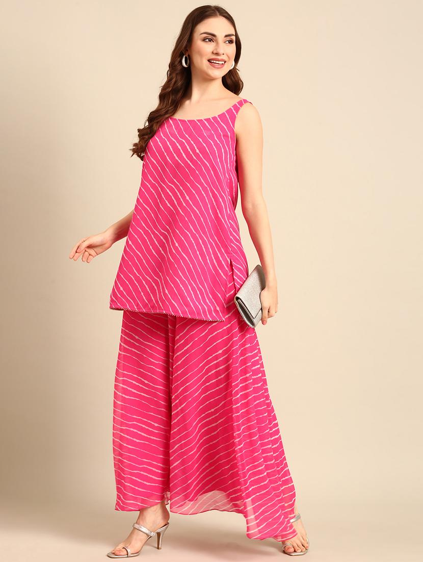 women pink polyester regular kurti - 21507967 - Standard Image - 4