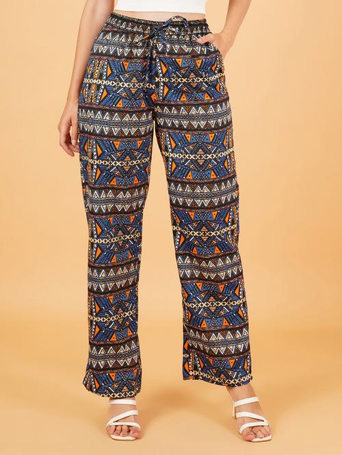 women black polyester palazzo - 21508289 - Standard Image - 0