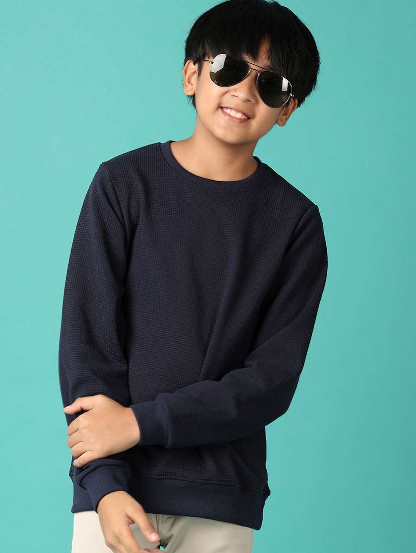 boys long sleeves plain sweatshirt - 21508396 -  Standard Image - 1