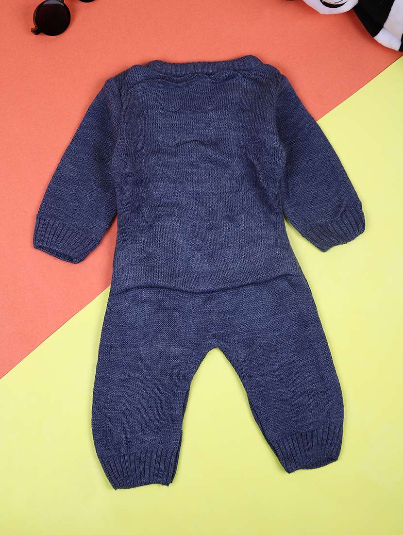 kids unisex blue self design rompers - 21508433 -  Standard Image - 1