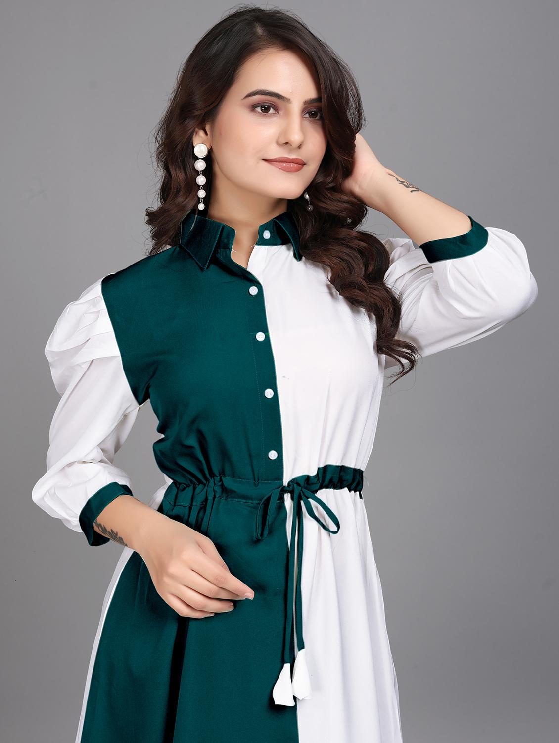women white cotton a-line dress - 21508677 - Standard Image - 4