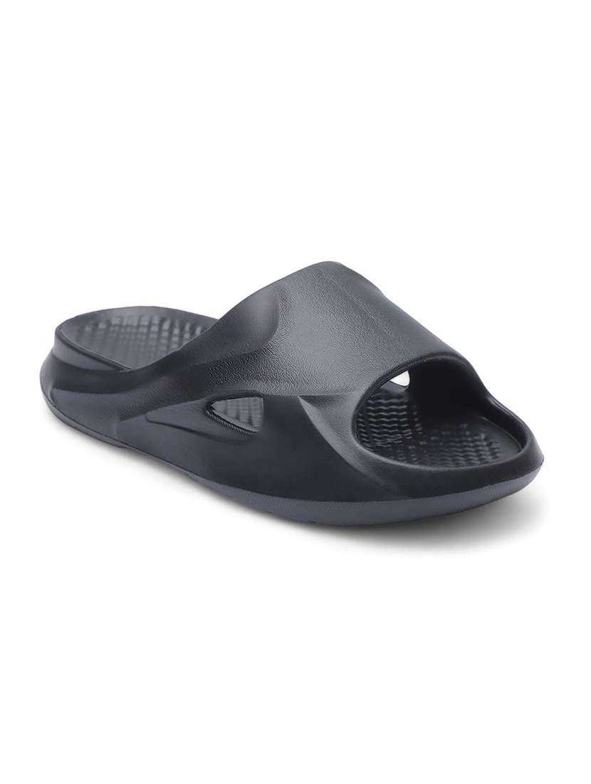 men black slip on slides - 21508819 -  Standard Image - 1