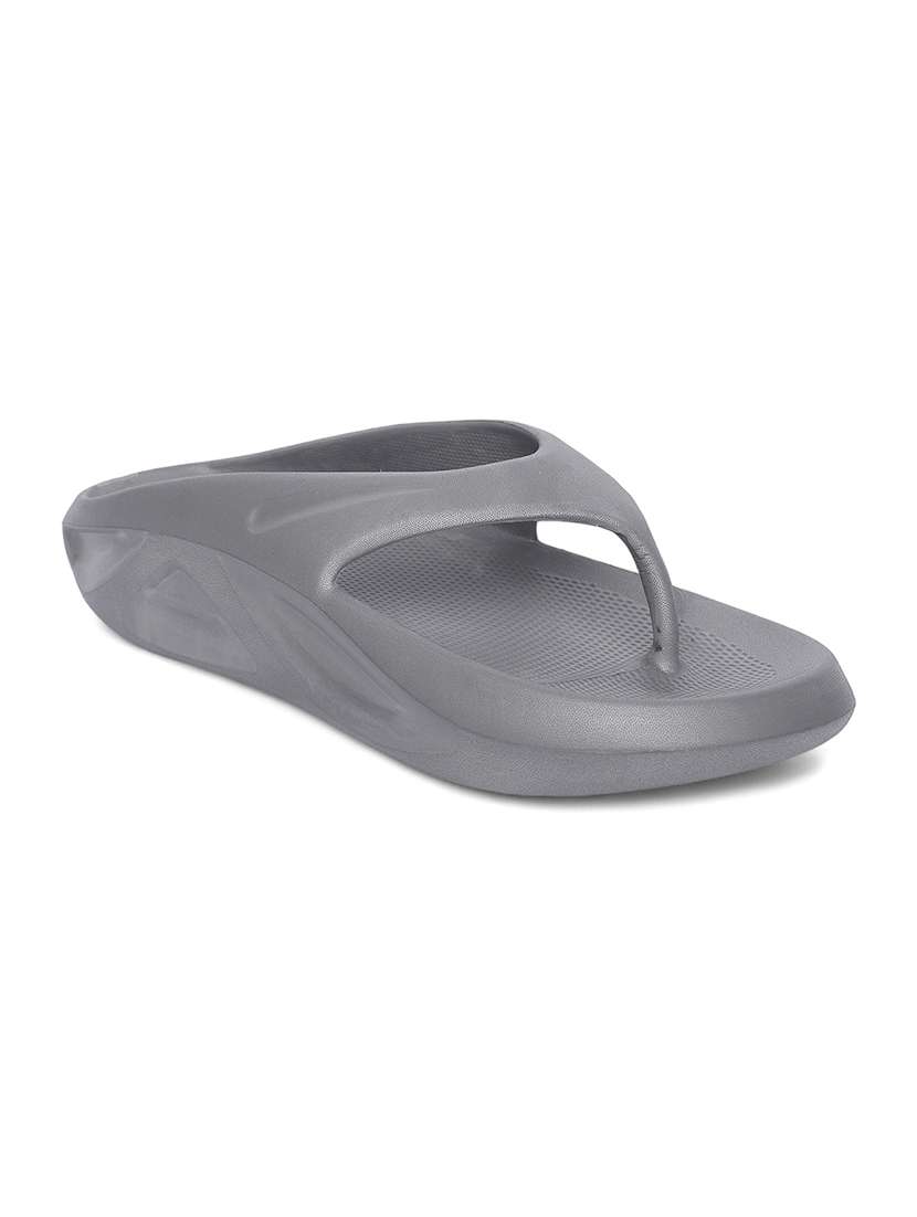 men grey slip on slippers - 21508844 -  Standard Image - 1