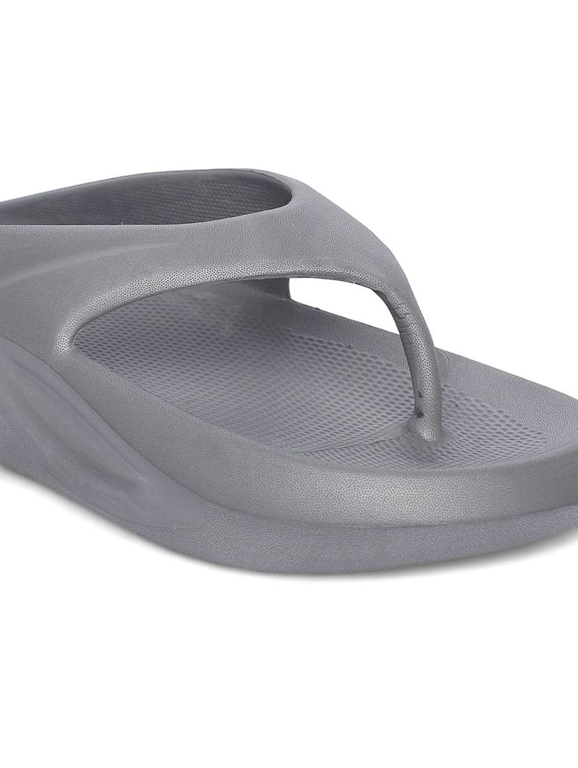men grey slip on slippers - 21508844 -  Standard Image - 4