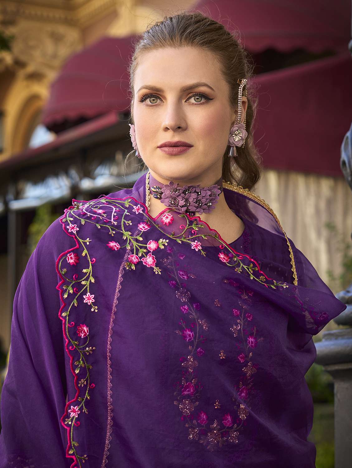 women embroidered kurta salwar set with dupatta - 21508905 -  Standard Image - 4