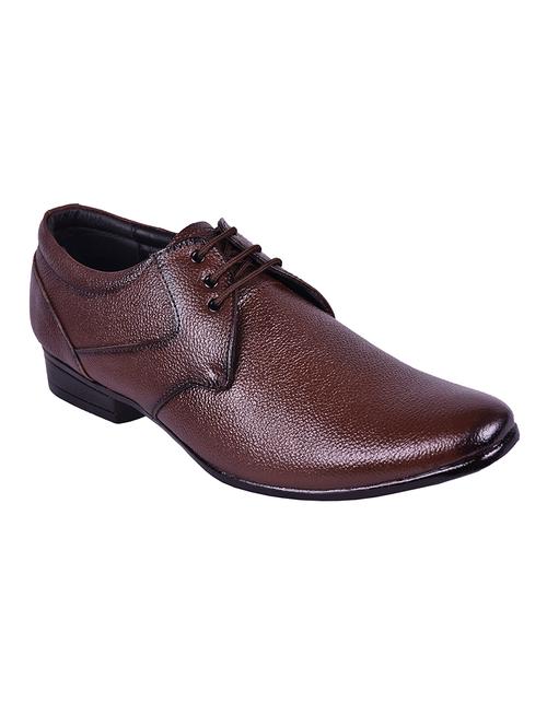 men brown lace-up formal shoes - 21508924 - Standard Image - 0