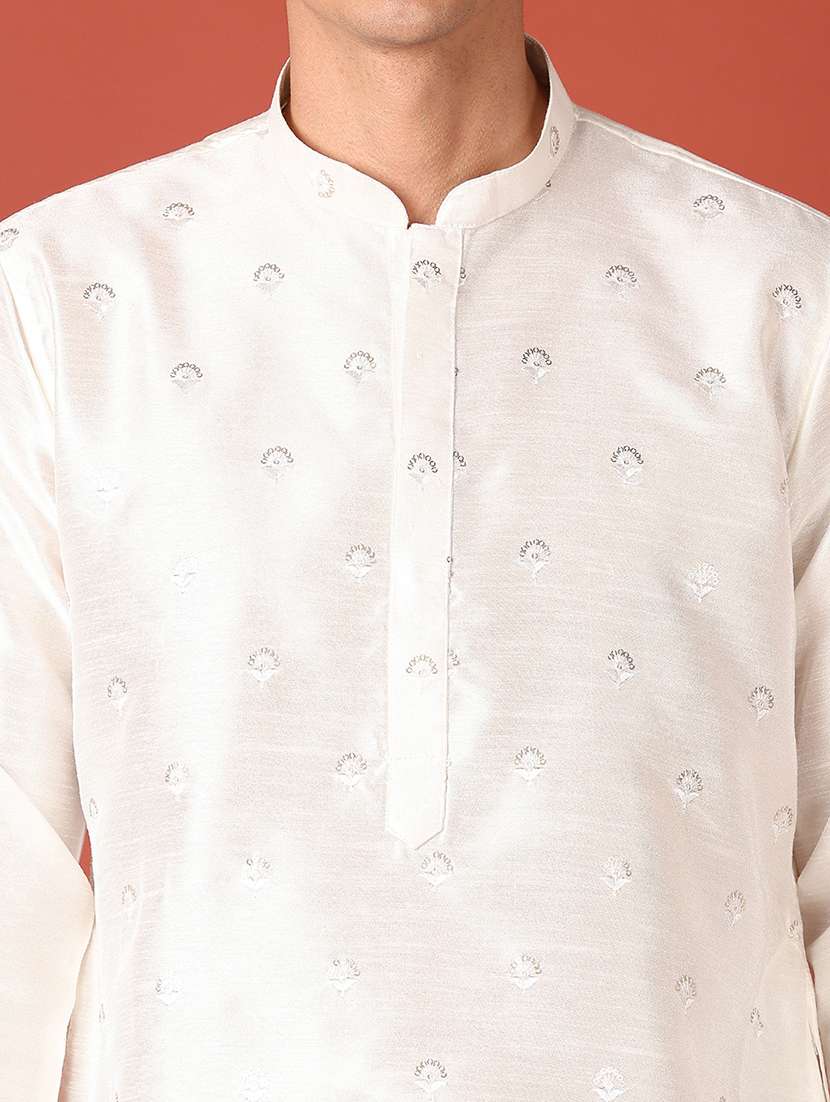 men sequin work kurta pyjama ethnic wear set - 21508978 -  Standard Image - 4