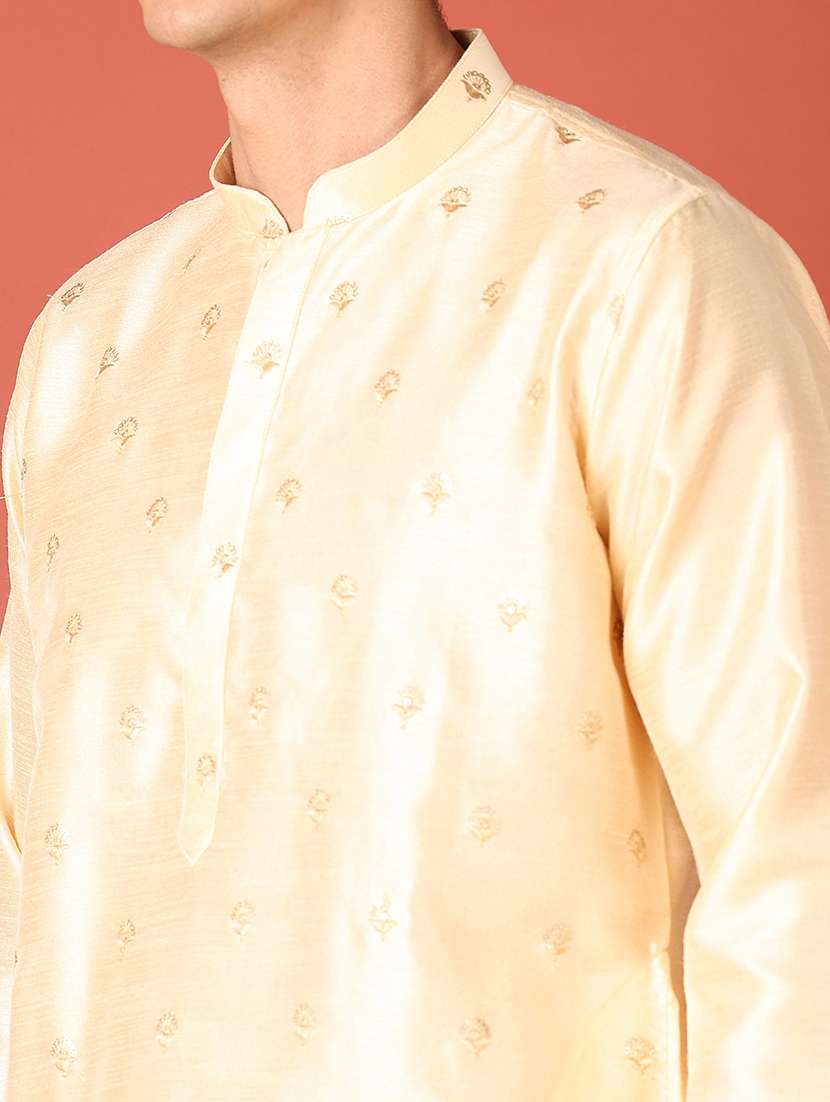 Men Sequin Work Kurta Pyjama Ethnic Wear Set - 21508980 -  Standard Image - 4