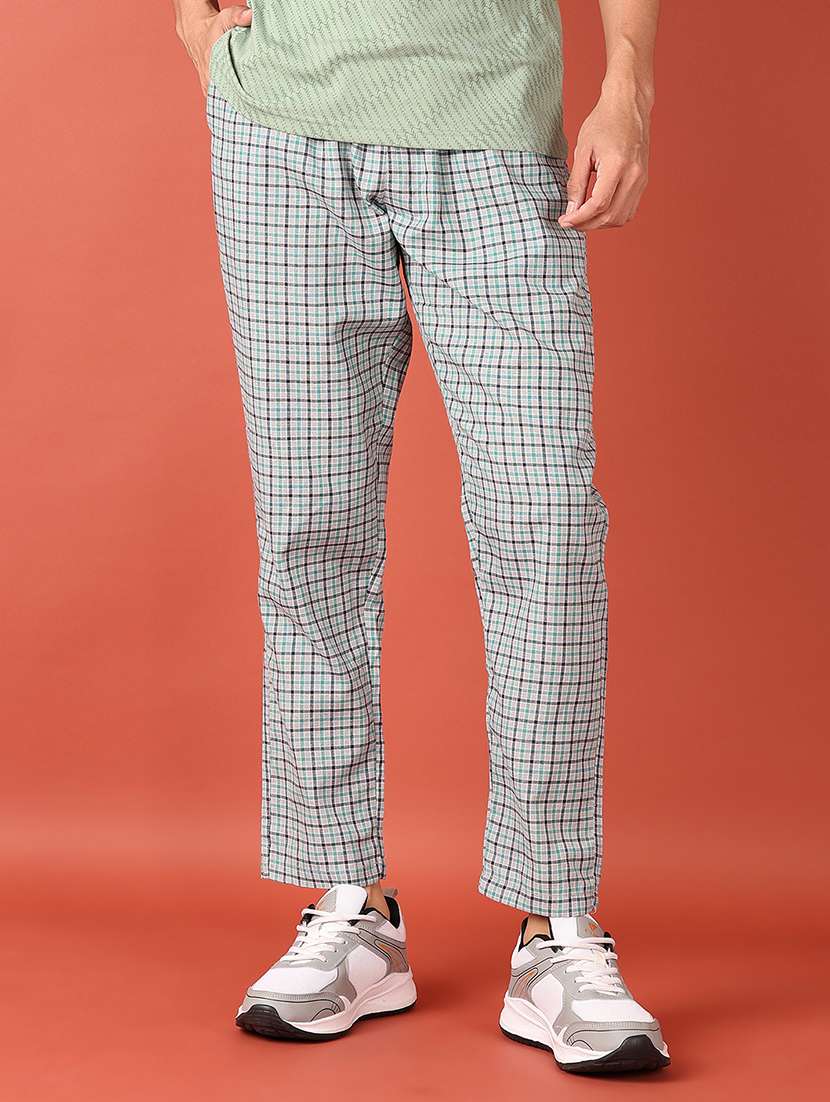 men grey checks regular fit pyjama - 21508990 -  Standard Image - 1