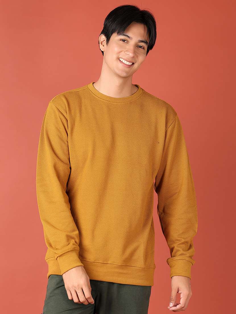 men long sleeves plain sweatshirt