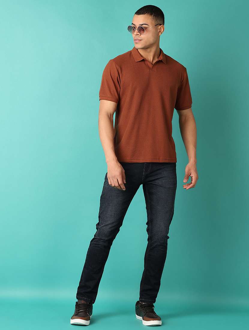 men blue plain jeans - 21509092 -  Standard Image - 4