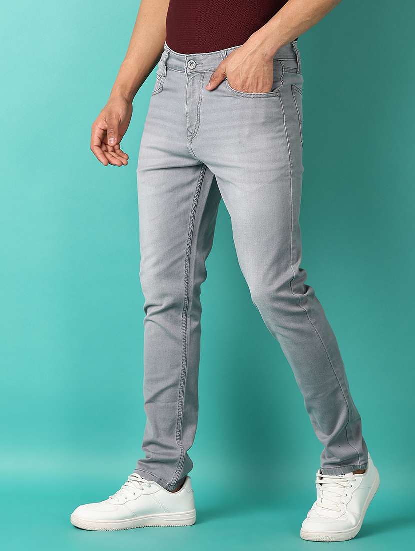 men mid rise plain jeans - 21509093 -  Standard Image - 1