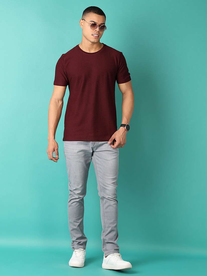men mid rise plain jeans - 21509093 -  Standard Image - 4
