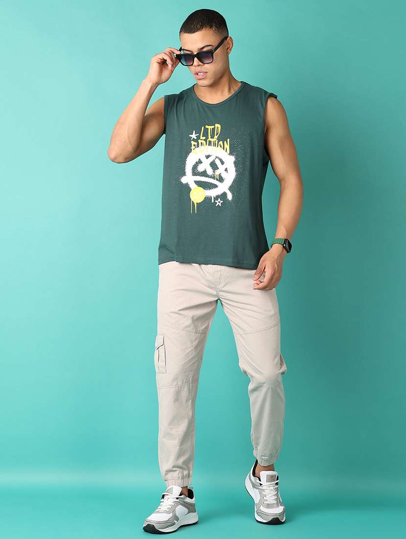 men mid-rise solid jogger - 21509102 -  Standard Image - 4