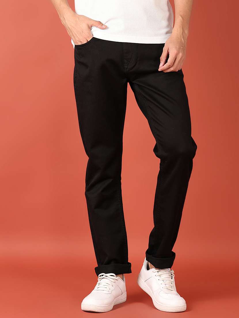 men mid rise plain jeans - 21509105 -  Standard Image - 1