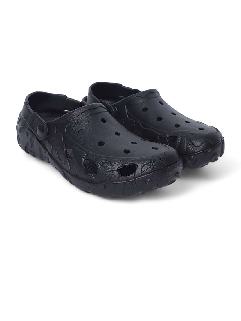 men black slip on clog - 21509414 -  Standard Image - 1