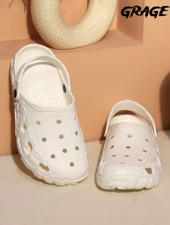 men white slip on clog