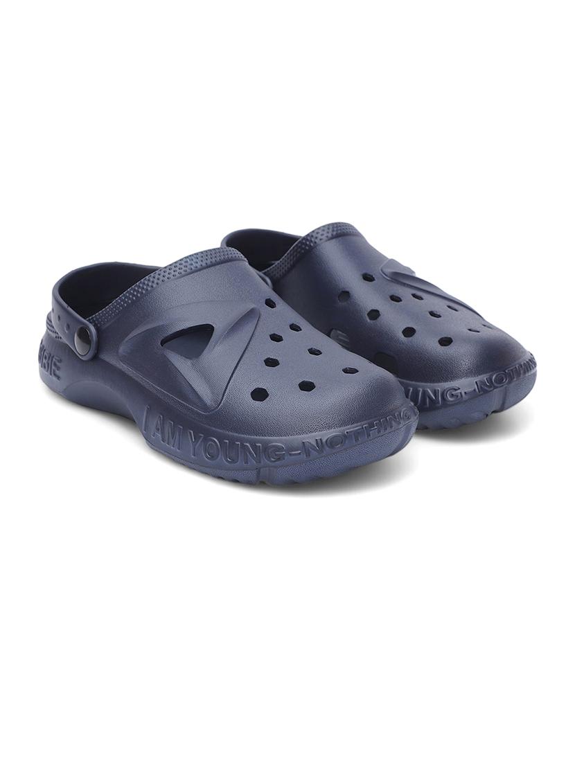 men navy slip on clog - 21509431 - Standard Image - 1