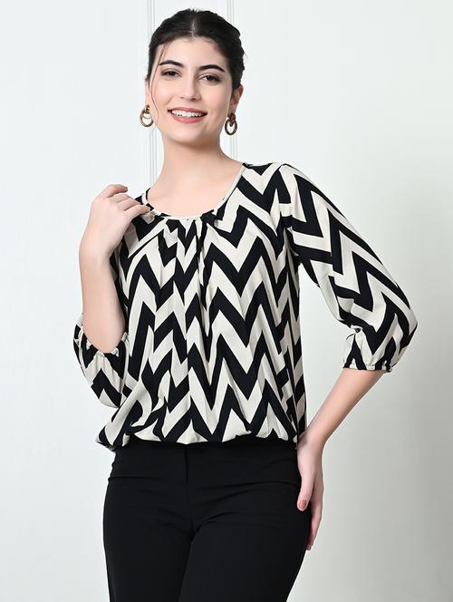 women black polyester regular top - 21509701 -  Standard Image - 0