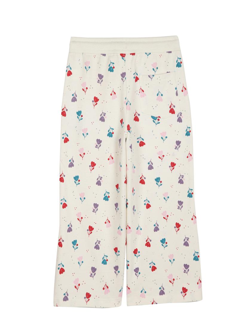 girls white fur casual trouser - 21509943 - Standard Image - 1