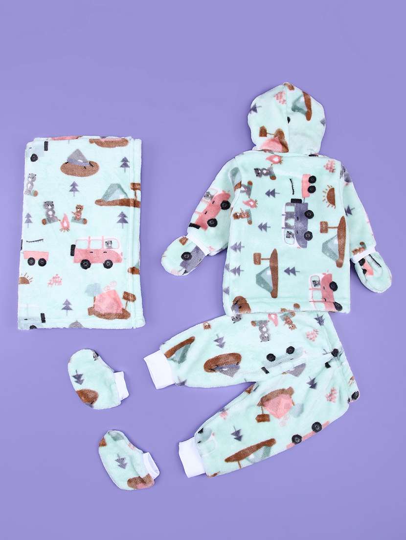 infants printed mint green clothing set - 21509985 -  Standard Image - 1