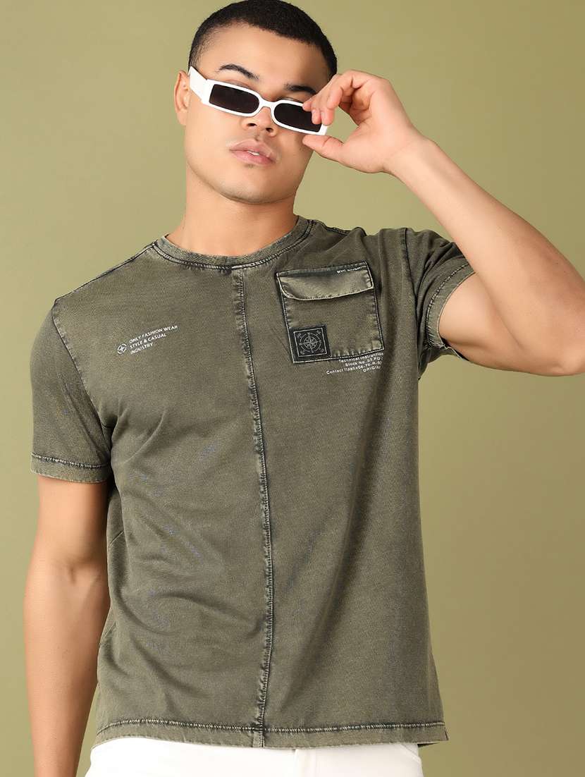 men short sleeves plain t-shirt - 21510002 -  Standard Image - 1