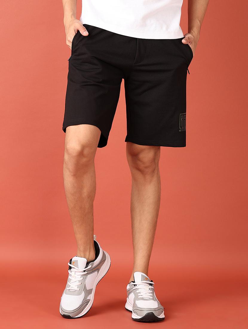 men mid rise solid shorts - 21510006 -  Standard Image - 1
