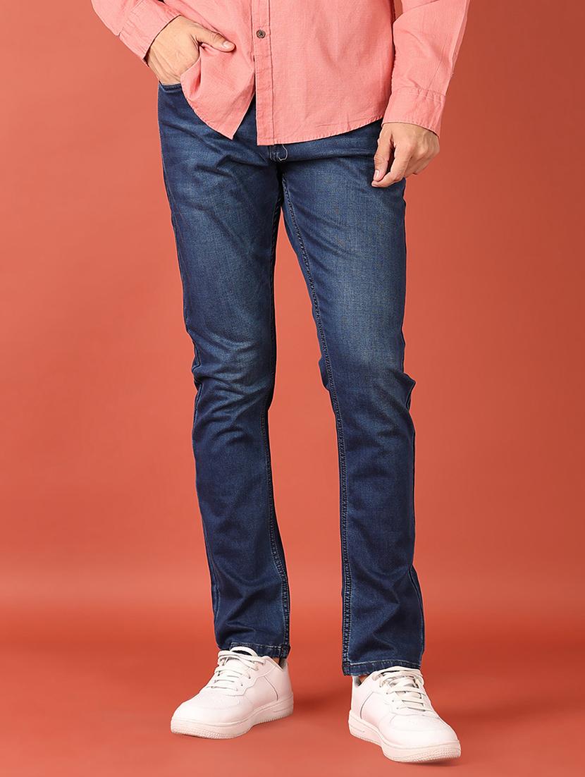 men solid mid rise slim fit jean - 21510040 - Standard Image - 1