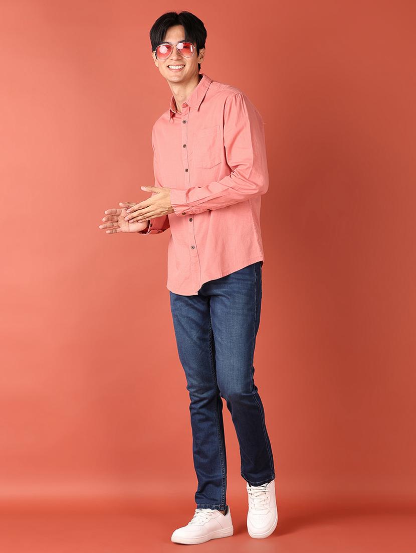 men solid mid rise slim fit jean - 21510040 - Standard Image - 4