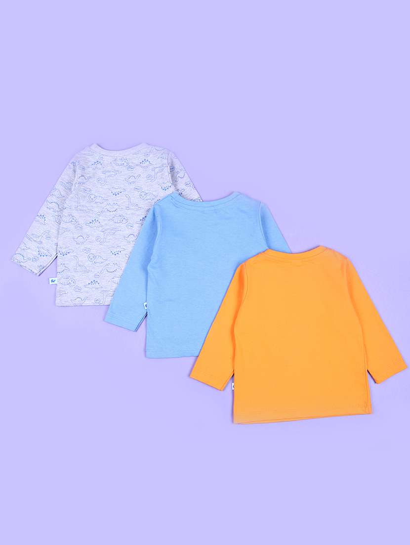 boys pack of 3 printed t-shirt - 21510077 -  Standard Image - 1