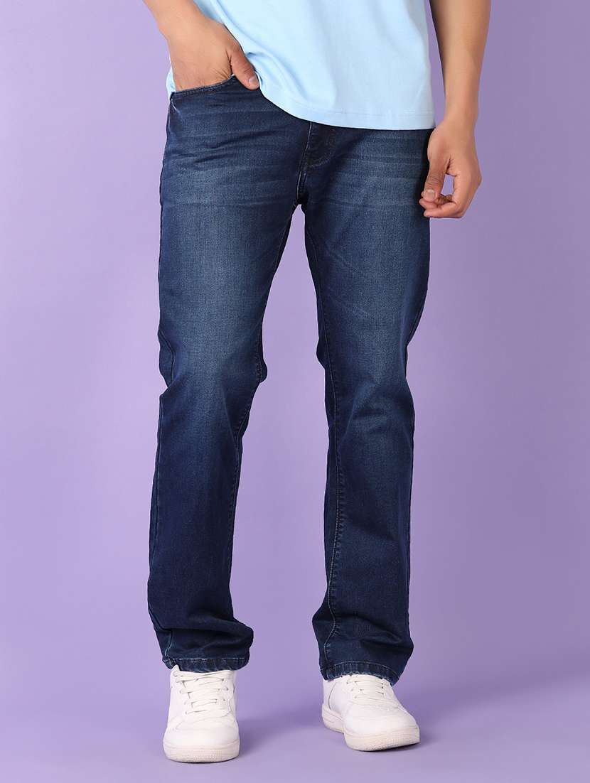 men solid mid rise relaxed fit jean - 21510131 -  Standard Image - 1