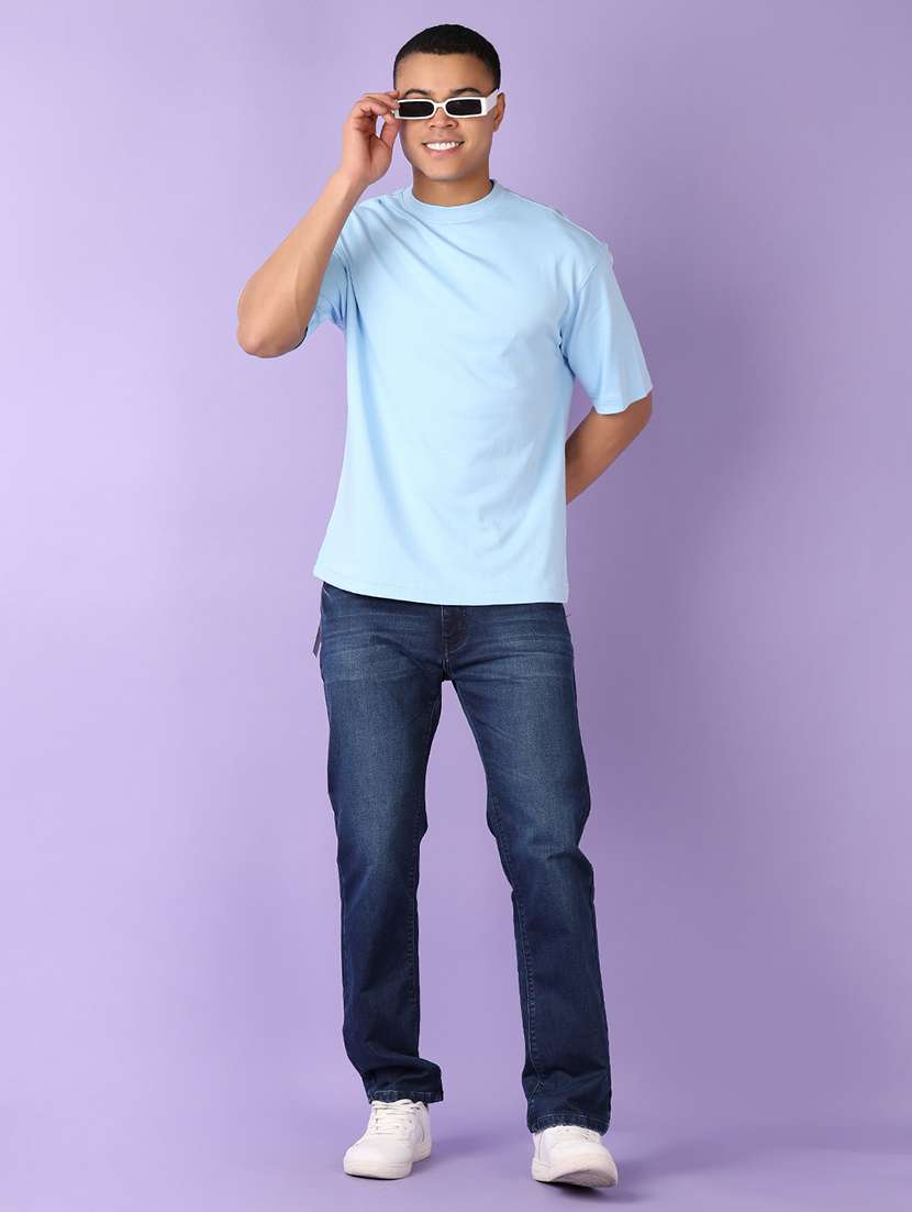 men solid mid rise relaxed fit jean - 21510131 -  Standard Image - 4