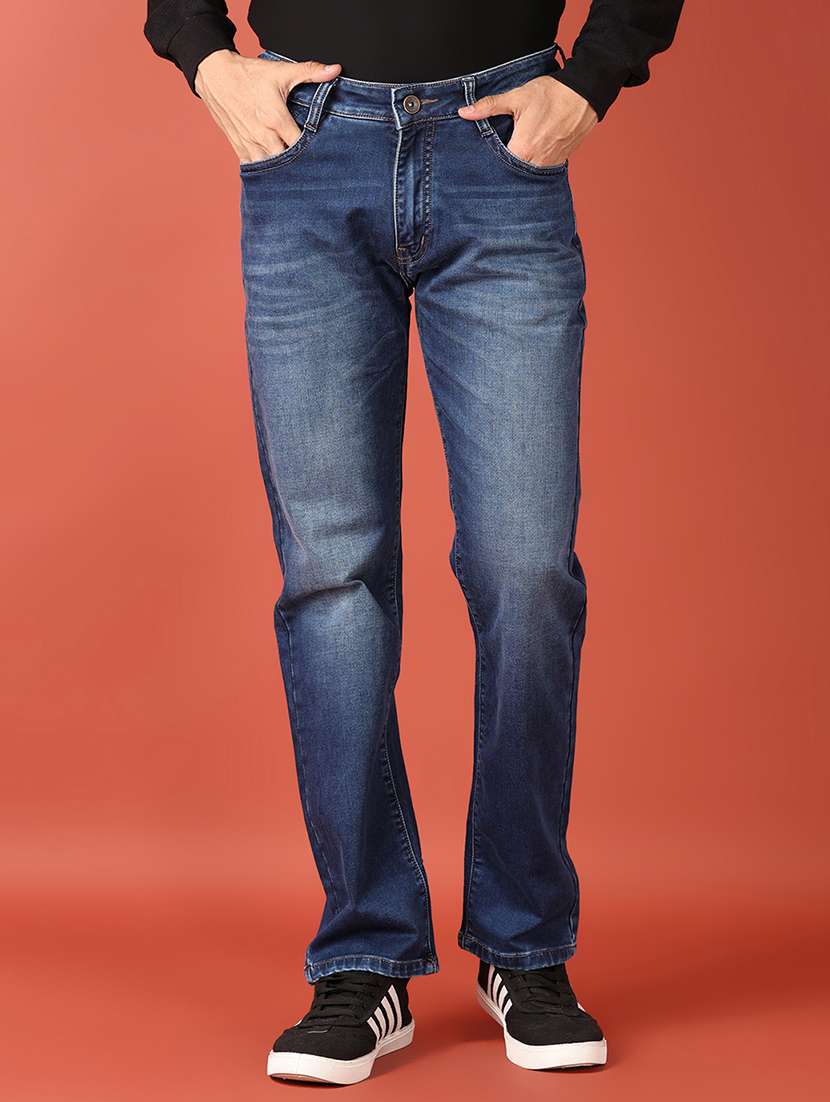men solid mid rise relaxed fit jean - 21510132 - Zoom Image - 0